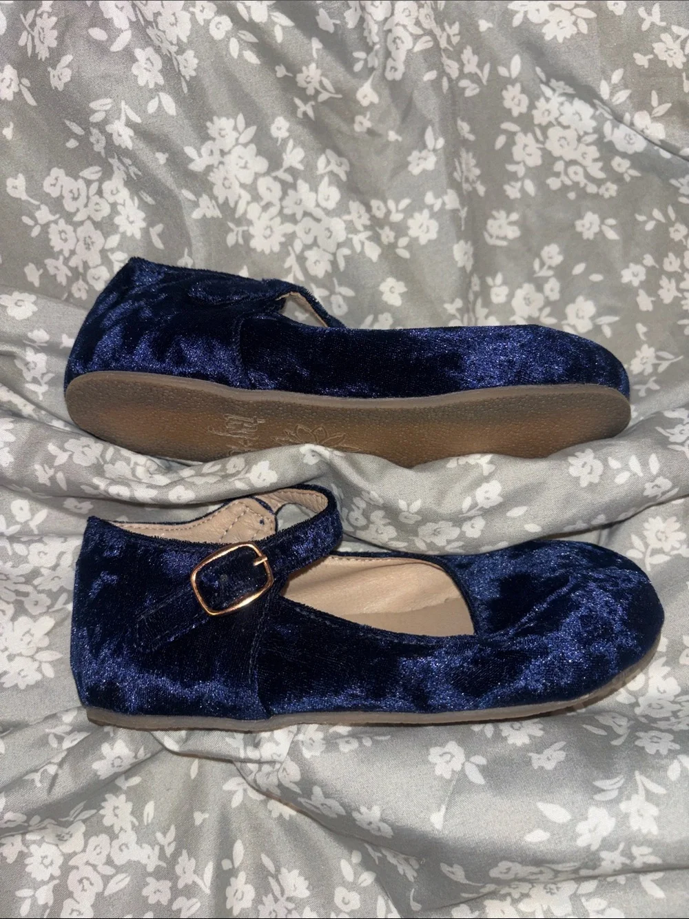Velvet flats